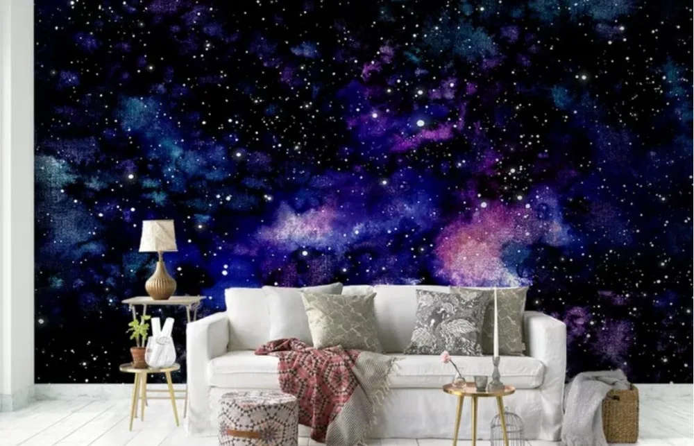 Пользовательские 3d обои CJSIR с голубыми мечтами звездным небом атмосферой