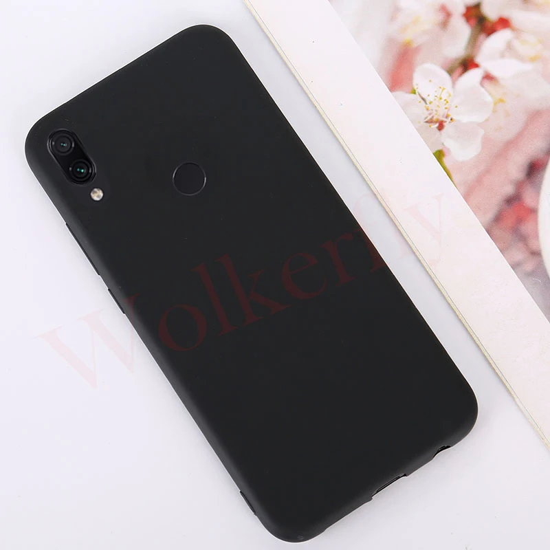 Black Мягкий чехол ярких цветов для Xiao mi Red mi Note 8 7 6 5A Pro mi 9 SE 9T CC9 A3 A2 8 Lite 6X чехол для красных mi 7 7A 6A K20 Pocophone F1 - Цвет: Black