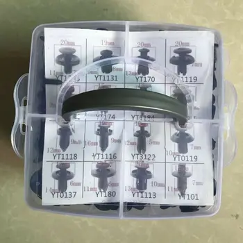 

Universal 620 Pcs Fastener Clips Mixed Car Fasteners Door Trim Panel Auto Bumper Rivet Retainer Push Engine Cover with Box