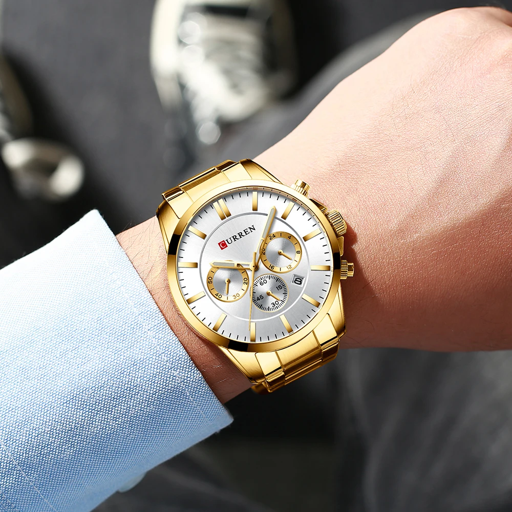 Relojes hombre Curren Новинка Топ бренд мужские роскошные часы модные повседневные