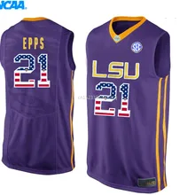 Новое поступление, высокое качество, LSU Aaron Epps#21 Aaron Moffitt#42, футболка, спортивные майки, S-XXXL