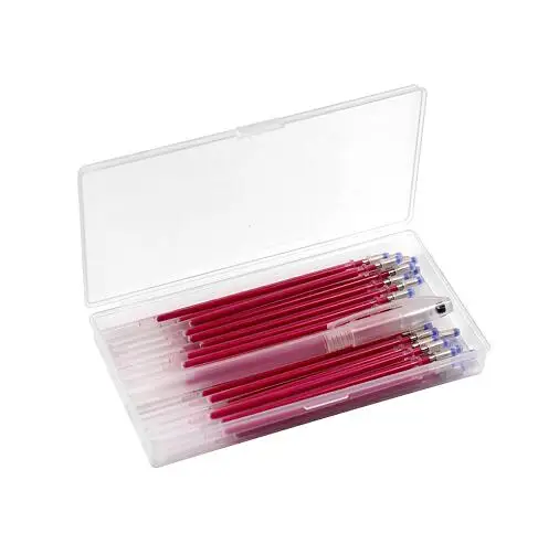 1 шт. термо стираемая ручка с 40 высокотемпературными исчезающими маркерами для ткани DIY ремесло аксессуары для пошива - Цвет: red