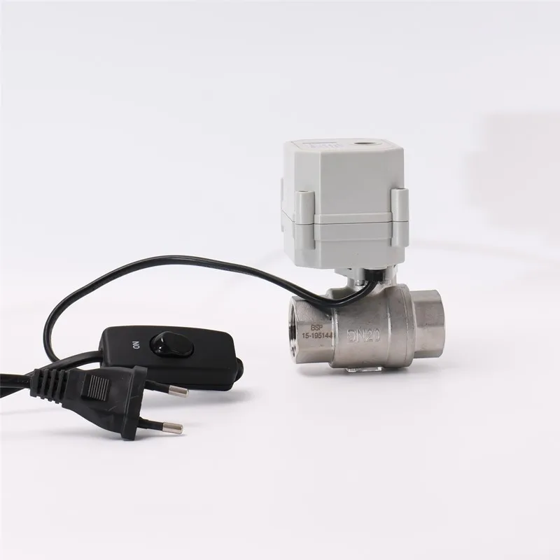 110 230V 2 way 1/4 &quot 1'' дюйма DN8 DN25 BSP/NPT CF8 SS304 Электрический шаровой клапан с