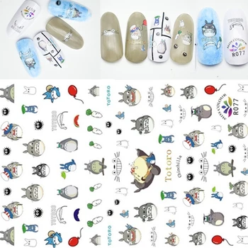 

2 sheet 3D Nail Sticker Cat Bear Animals Sexy Lady Image Stickers For Nail Art Decorations Slider For Nail Manicure Set 2020 New