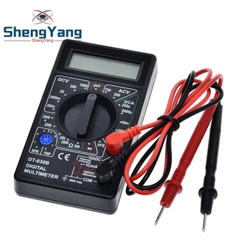 

DT830B Digital Multimeter AC/DC LCD Digital Multimeter 750/1000V Voltmeter Ammeter Ohm Tester High Safety Handheld Meter