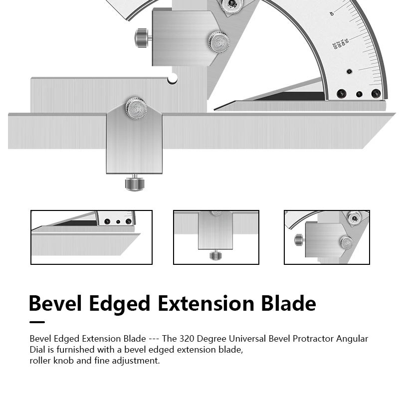 XCAN Caliper Angle Ruler 0-320 Degree Protractor Precision Goniometer Angle Finder For Measure Inner/Outer Measuring Tools digital angle protractor,carpenter measuring tool,angle measuring tool,angle protractor,digital angle meter,woodworking measuring tool