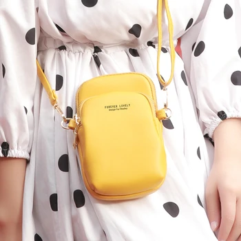 

Women's Shoulder Bag Women Card Coin Phone Pocket Pu Leather Ladies Crossbody Bags Purse Female Casual Messenger Bags For Women