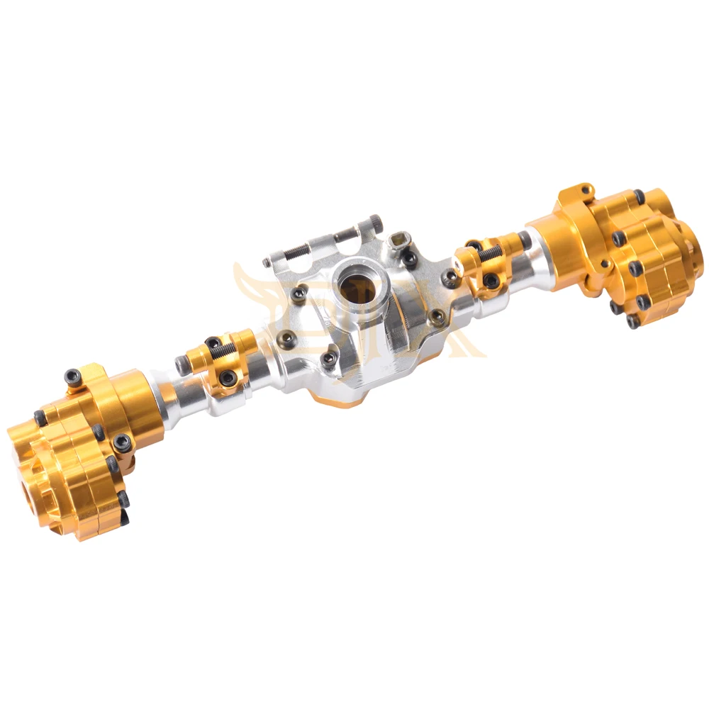 DJX алюминиевый корпус передней и задней портальной оси для 1/10 RC Гусеничный автомобиль TRX-4 осями Запчасти для обновления