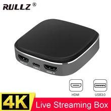 Тип C HDMI к USB 3,0 карта видеозахвата 4K 1080P 60fps Full HD видео рекордер ТВ шоу телефон игра Запись коробка прямая передача