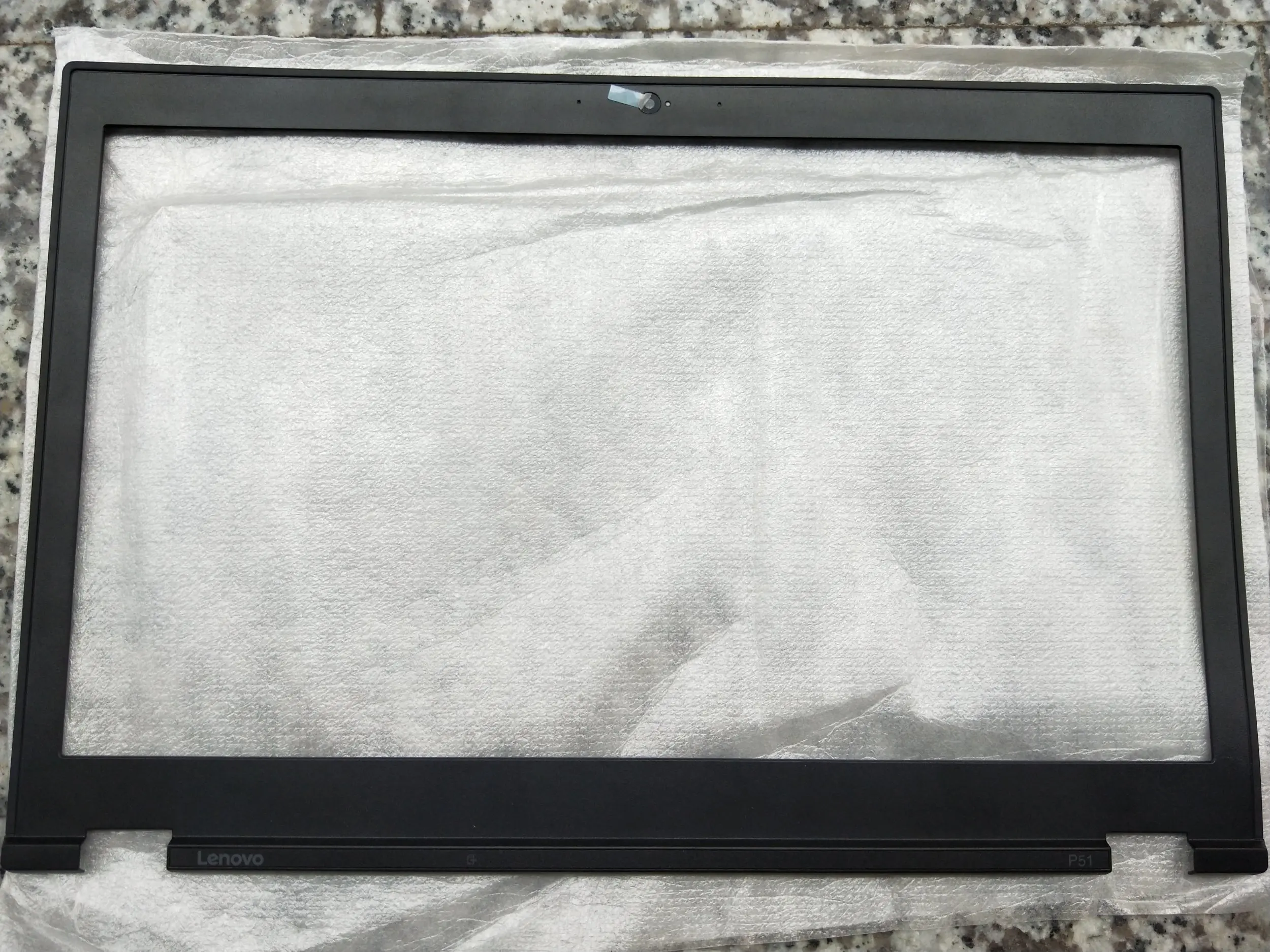 Чехол для lenovo Thinkpad P51 lcd передняя рамка накладка 01HY705 AP12W000400 с отверстием для камеры черный для экрана 4K