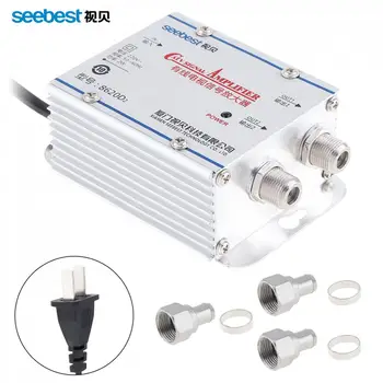 

CATV 1 In 2 Out CATV Amplifier 20db Adjustable Cable TV Signal Amplifier Booster Splitter Support 45-860MHz2Wfor Family Routing