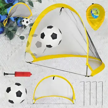 

1 Set 75CM Folding Type Football Door Toy Kit with Sports Toy Kit Portable Football Gate Toy Set for Indoor Outdoor Playing