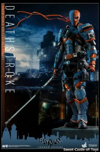 1/6 горячие игрушки фигурку DC Бэтмен Аркхэм орингис Deathstroke VGM30 в наличии|Игровые