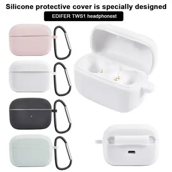 

For EDIFIER TWS1 Cover Shell Case Shatterproof Colorful Silicone Storage Bag Wireless Bluetooth Headset Charging Box Accessories