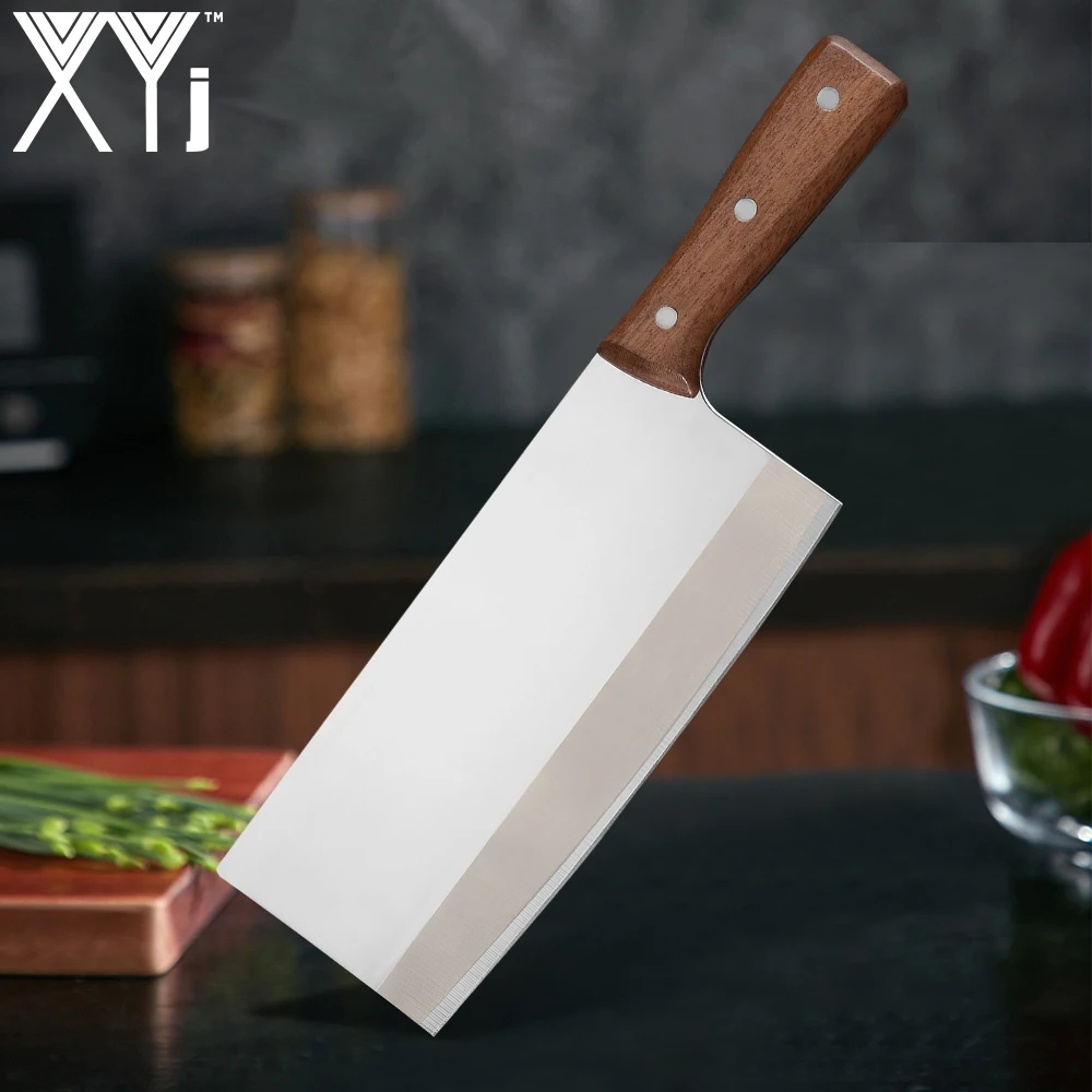 XYj фирменный кухонный нож из нержавеющей стали 3cr14 8 дюймов полностью Tang