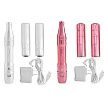 100-240 В профессиональная ручка для татуажа из нержавеющей стали для макияжа, Перманентная ручка для контура бровей и губ, Косметическая ручка для татуировки, вилка США