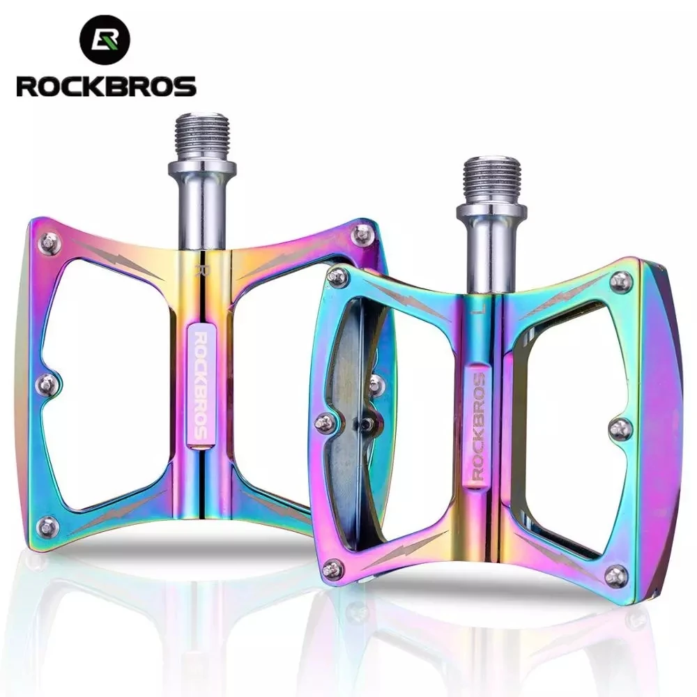 

Велосипедные педали ROCKBROS, нескользящая педаль из алюминиевого сплава, с герметичным подшипником, велосипедная плоская часть