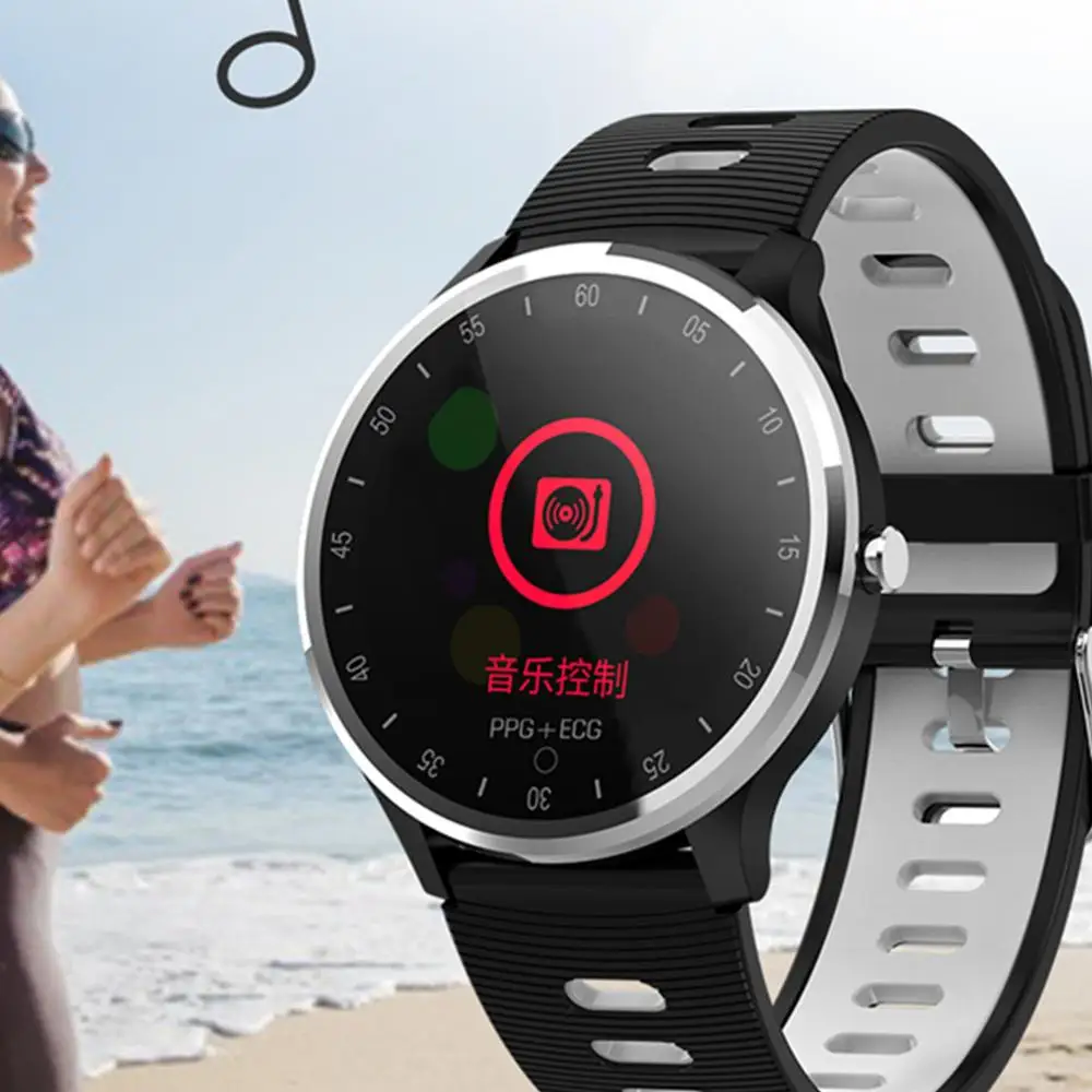 

L7 Bluetooth IP68 Waterproof Smart Watch Men Fitness Tracker ECG+PPG Heart Rate Blood Pressure Smart Bracelet Fitness Bracelet