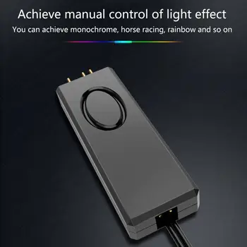 

5V Colorful ARGB Controller RGB Fan Light RF Remote Control with SATA Power Supply for PC Case