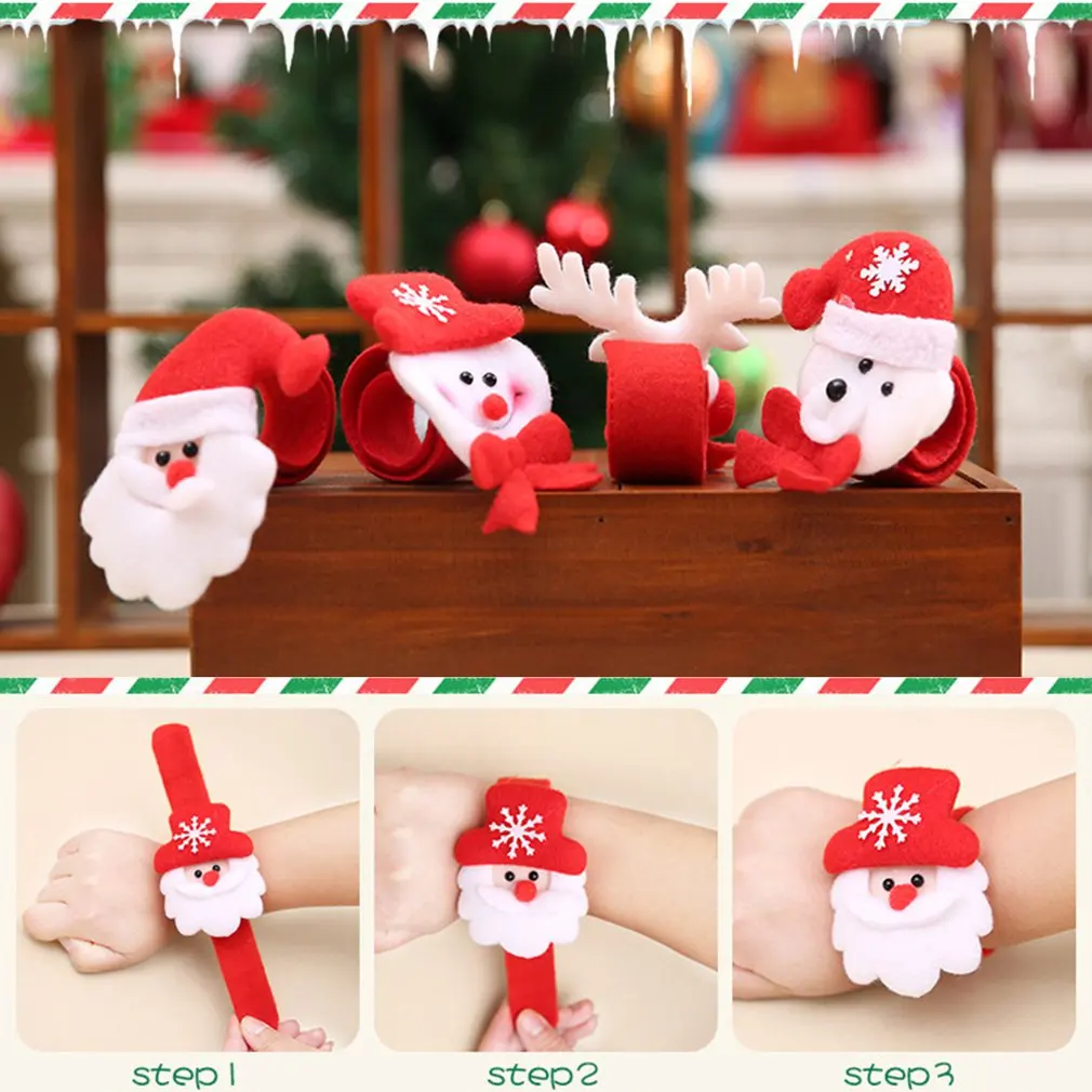 Рождественские часы-браслет, рождественский подарок для детей, Санта-Клаус, снеговик, олень, новогодние вечерние часы, украшение на запястье