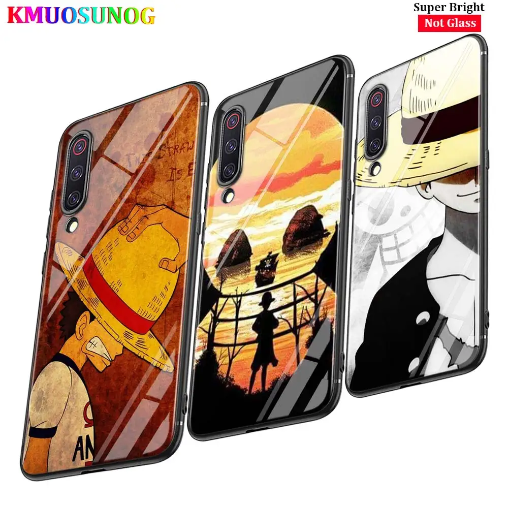 

Black Cover One Piece Anime Fashion for Xiaomi Mi A1 A2 A3 5X 6X 6 8 9 Lite CC9 F1 9T 9TPro Play Glossy Phone Case