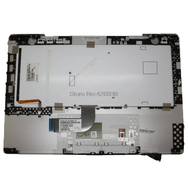 Laptop Palmrest for Sony VAIO VPC-SA VPCSA Series 024-0023-8024-A 9Z.N6BBF.00T Gray with Turkish TR Black Keyboard Backlit/&touchpad Upper case Used