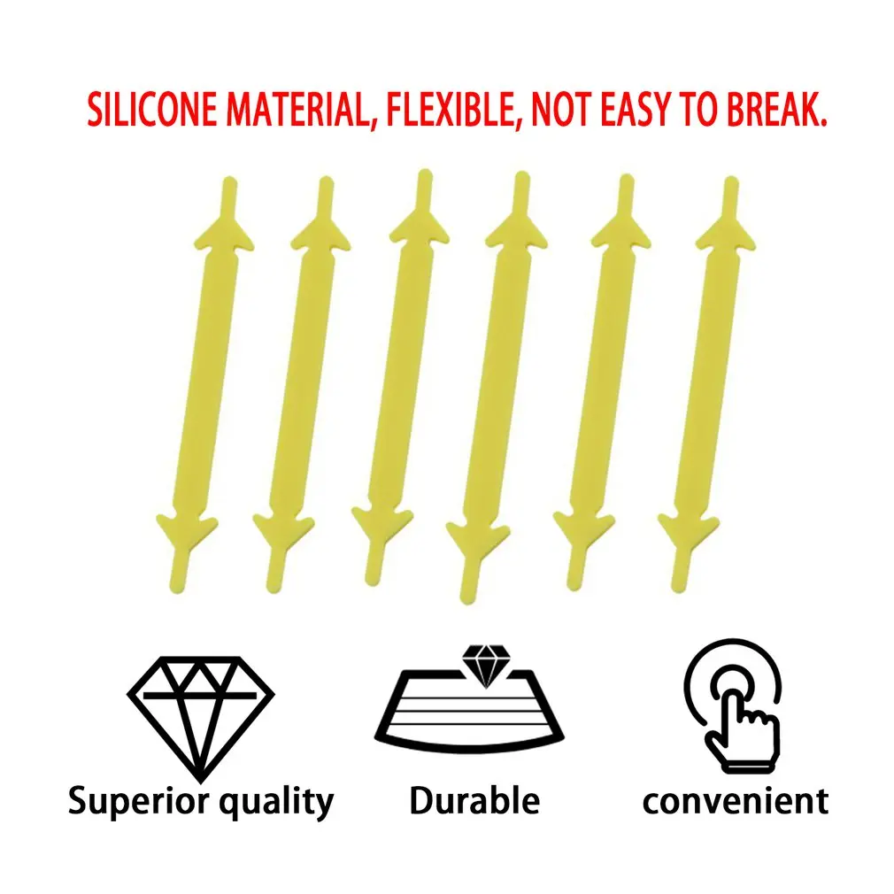12 шт./компл. эластичные силиконовые шнурки для обуви унисекс креативные без завязок; шнурки модные Для мужчин Для женщин обувь со шнурками и резиновый шнурок