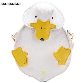 

Cute Cartoon Duck Casual Pu Ladies Shoulder Bag Tote Crossbody Mini Messenger Bag Flap Handbag Purse