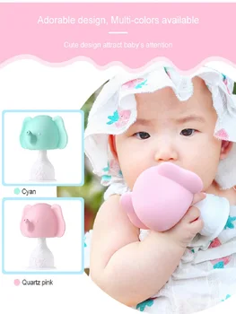 

Babys Teeth That Elephant Molar Rod Animal To Bite The Teether Safety Silicone Infants Teether Pacifier Cartoon Teething Nursing