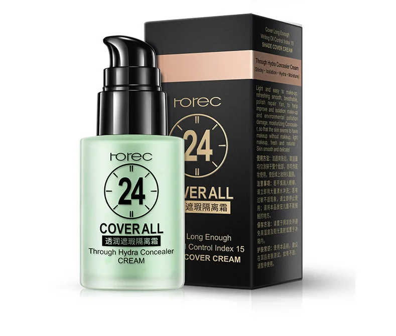 Horec beauty основа для лица отбеливающий консилер контроль масла естественный цвет макияж, жидкая кремовая основа для кожи лица