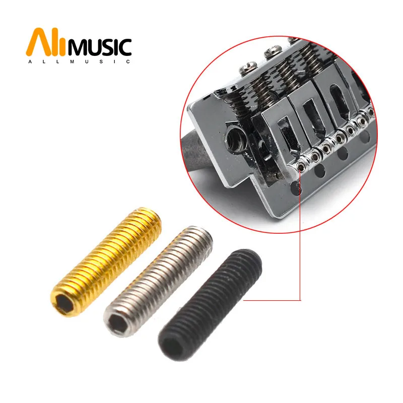 12pcs M3 Electric Bass Guitar Bridge Saddles Hexagon Screws For Tremolo Bridge Or Electric Bass