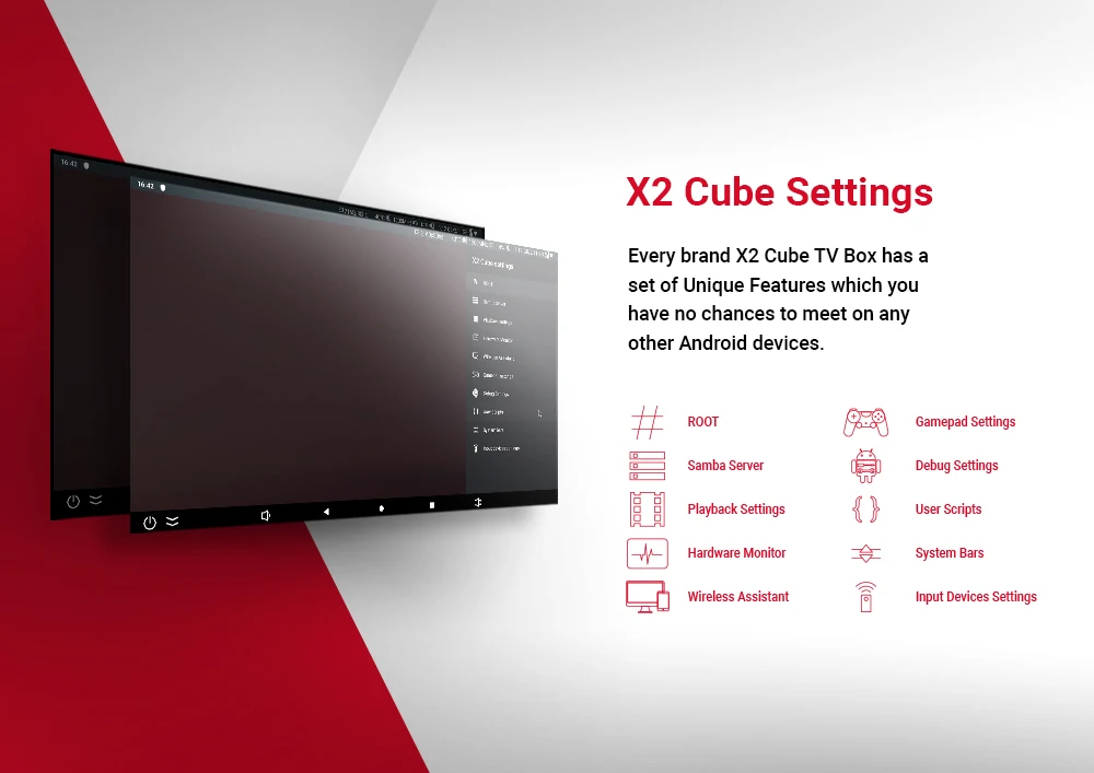 Ugoos X2cube Smart Android 9,0 ТВ-бокс Amlogic S905X2 2 Гб DDR4 16 Гб rom телеприставка 2,4 г/5 г WiFi 1000 м RJ45 4K HD медиаплеер