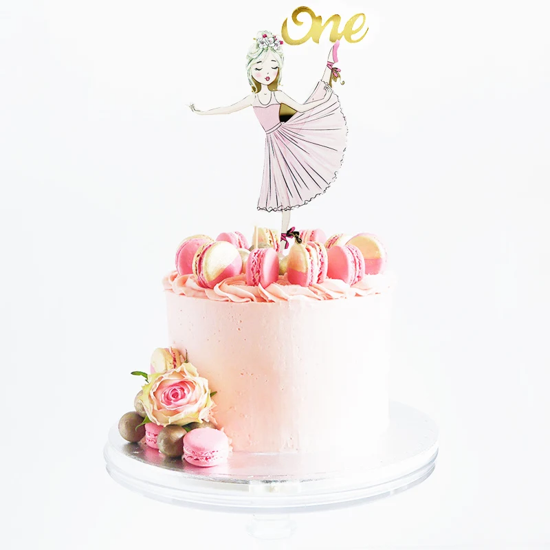 Happy Birthday Cake Images Free Party Décor Paper & Party Supplies Eligible For Free Shipping Ballet Girl Happy  Birthday Cake Topper Made Of Wood With Or Without Number | Birthday  Hamaguri.co.jp