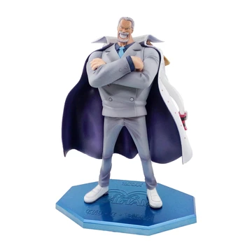 

One Piece POP Anime Action Figure Model 25CM Luffy Grandpa Vice Admiral Statue Collection Toy Desktop Decoration