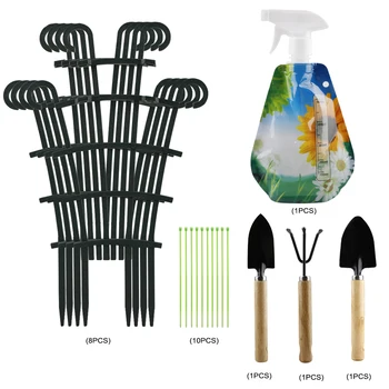 

22Pcs/set DIY Garden Plastic Mini Superimposed Potted Plant Support Garden Trellises A-type Clips Greenhouse Film Buckles