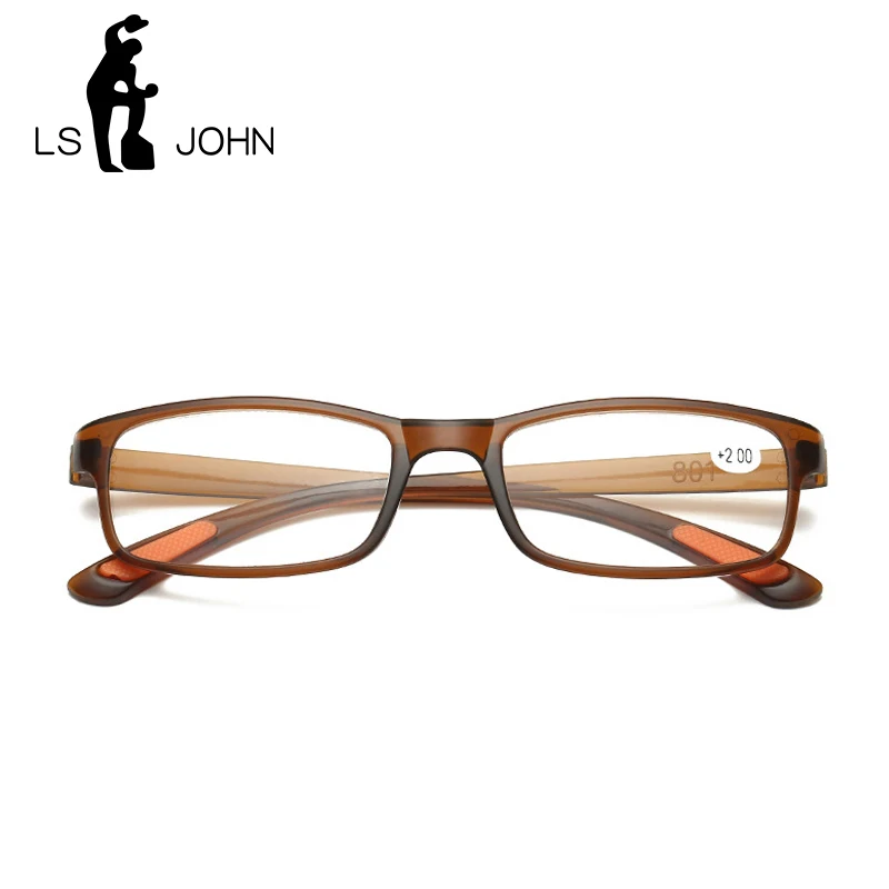 LS Джон ультра светильник складные очки для чтения высокое качество TR90 против
