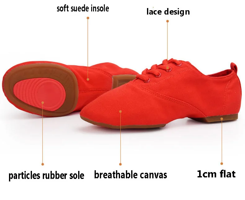 Женская танцевальная обувь, кожа/резиновая подошва, красная латинская/Самба/Джаз танцевальная обувь для мужчин Wo Мужская черная обувь, плоская подошва 1 см, танцевальная обувь, EU30-45