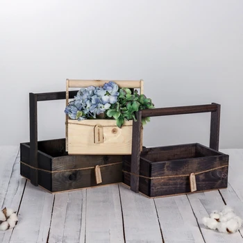

Set of wooden boxes 3 in 1 with a handle "Congratulations" with a nameplate, 30 x 25 x 20 cm 4711051