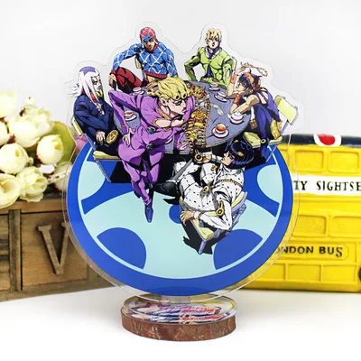 Аниме JOJOs причудливые Приключения Джорно Джованна Золотой ветер фигурка на акриловой подставке настольная Коллекция Модель игрушки куклы подарки косплей - Цвет: as pictured