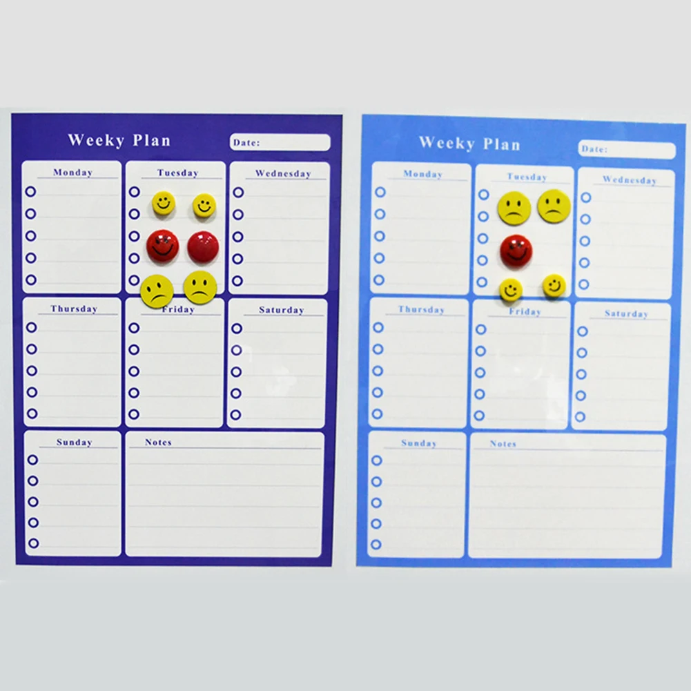 Доска ежемесячный планировщик магнитная доска для сообщений кухня ежедневная