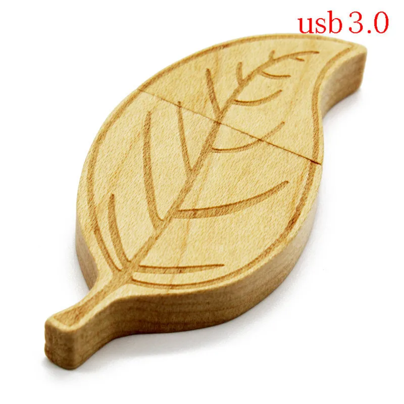 Maple wood Напиши мне 2 цвета клен Обугленный Бамбук модель листьев usb3.0 32GB usb флэш-накопитель usb3.0 флеш-накопитель 4 ГБ 8 ГБ оперативной памяти, 16 Гб встроенной памяти, U диск - Цвет: Maple wood