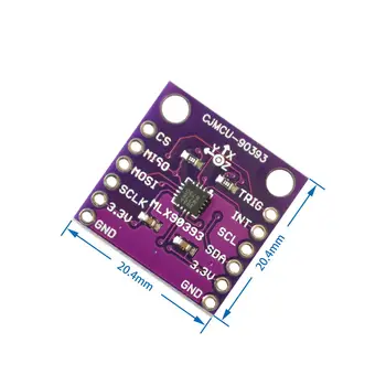 

CJMCU-90393, MLX90393 digital 3D Holzer sensor, displacement, angle, rotation, 3D position