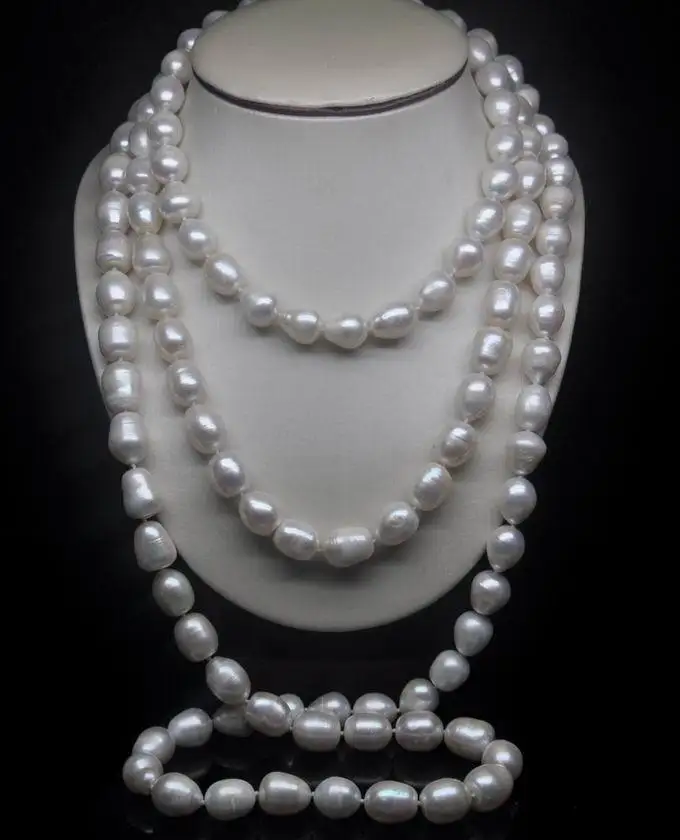 

HOT HUGE AAA 11-13MM NATURAL SOUTH SEA WHITE PEARL NECKLACE 50