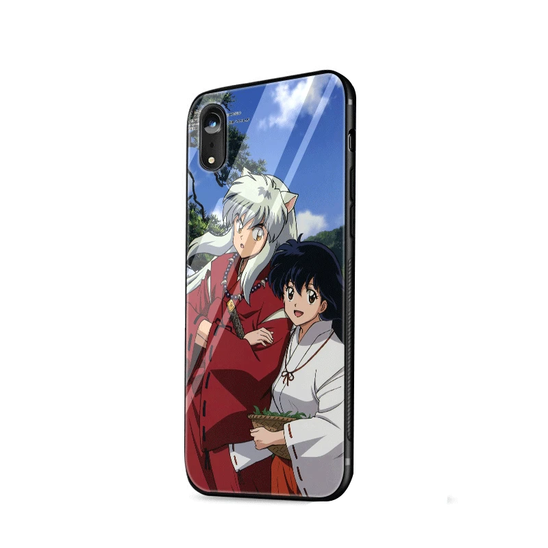 Стеклянный чехол для телефона из ТПУ стекла для Apple iPhone 5 5S SE 6 6S 7 8 Plus XR X XS максимальный Чехол аниме комиксов Inuyasha