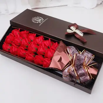 

Scented Bath Soap Rose Flower Plant Essential Oil Rose Soap Set With Gift Box The Best Gifts For Women Valentine's Day
