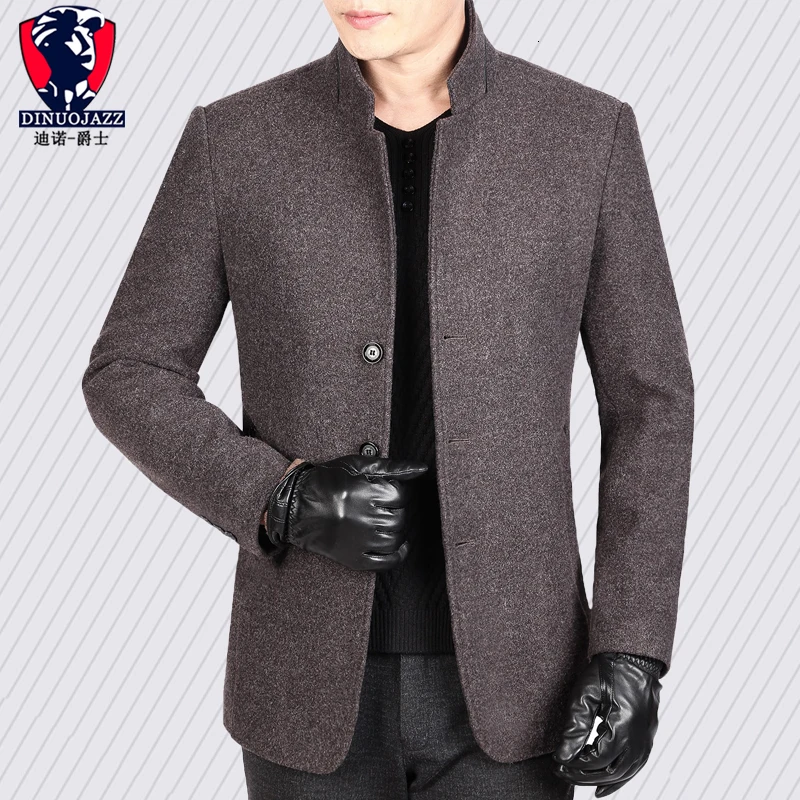 

Loose Coat Male Middle Age Wool Wool Jacket Male Leisure Time Dad Vertical Loading Lead Jacket Male 30/40/50 Year