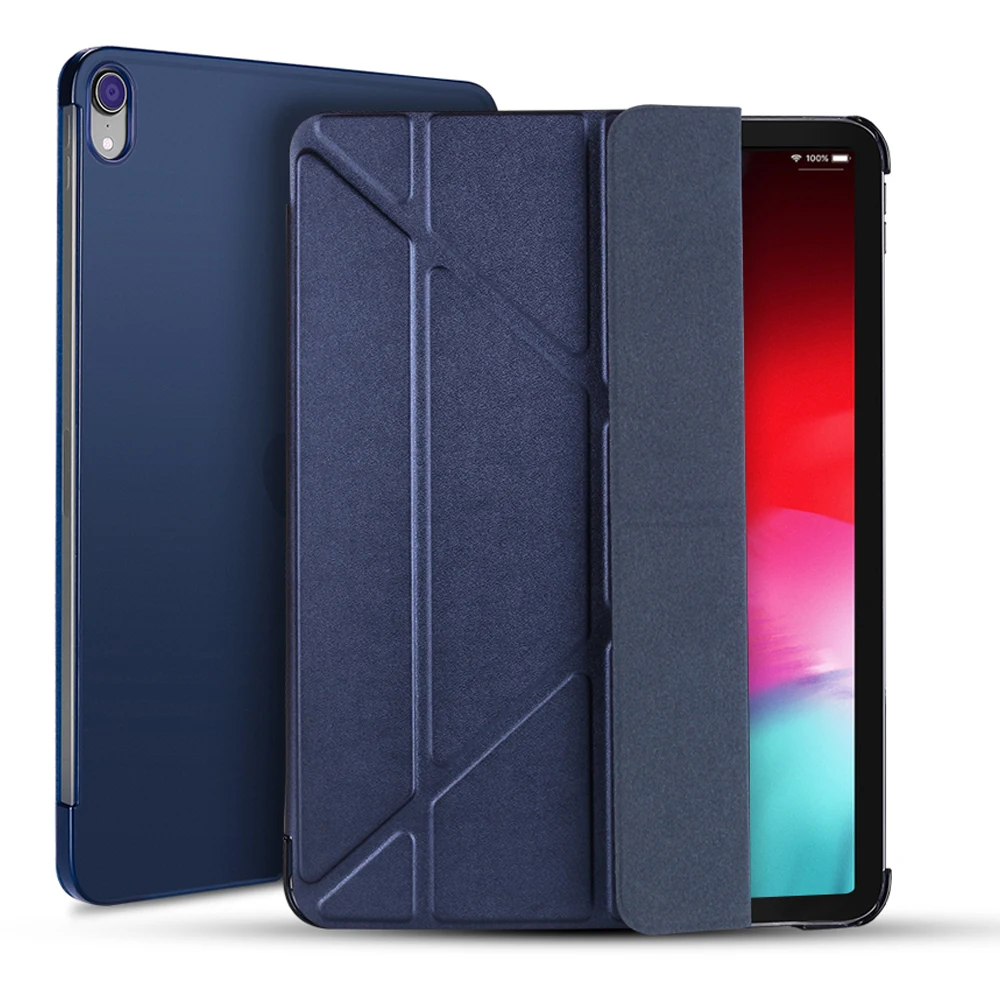 Чехол для iPad Pro 11 2018 дюйма простой умный чехол из искусственной кожи книжка с
