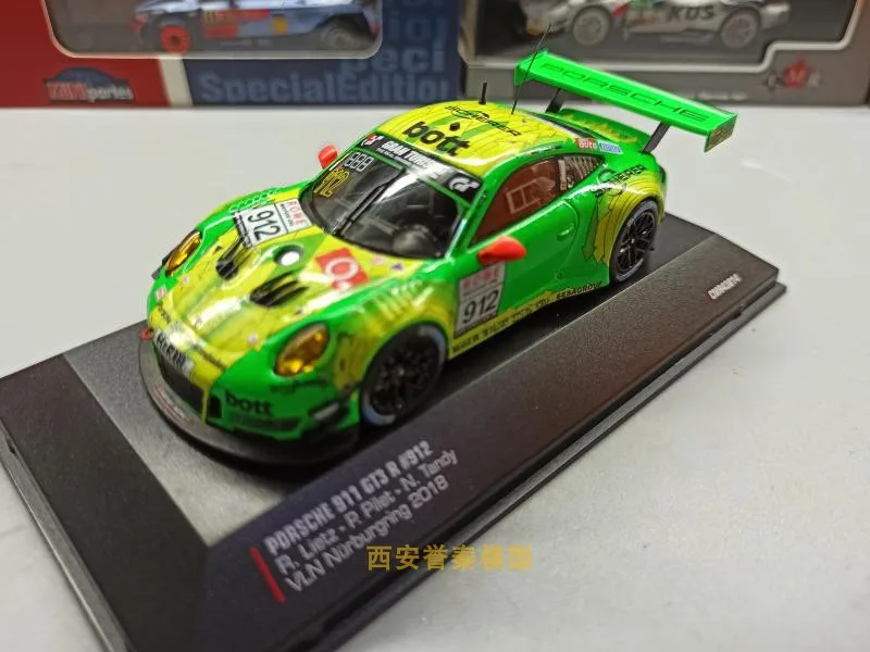 Coleção de Simulação Porsche 911 Gt3 912 Endurance Diecast Liga Carro Modelo Crianças Brinquedos Ixo 1 - 43 2 Brinquedos e hobbies