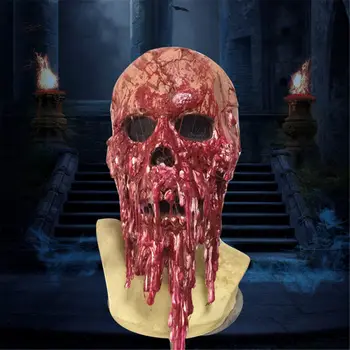 

New Halloween Party Full Face Latex Mask Evil Scary Funny Costume Cosplay Decor Adult Latex Realistic Masquerade Halloween Suppl