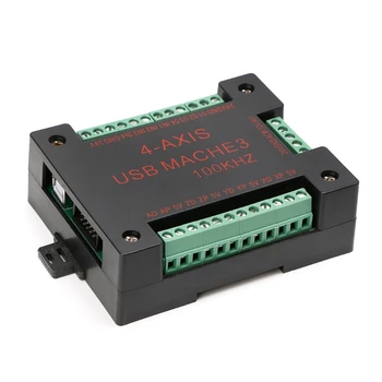 

CNC USB MACH3 100Khz Breakout Board 4 Axis Interface Driver Motion Controller